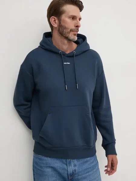 Geacă Calvin Klein albastru