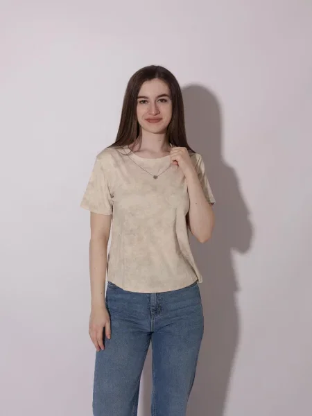 Футболка STREAM віскоза/поліестер бежевий