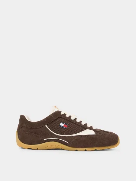 Шкіряні Кросівки повсякденні Tommy Hilfiger ARCHIVE LITE SUEDE коричневий