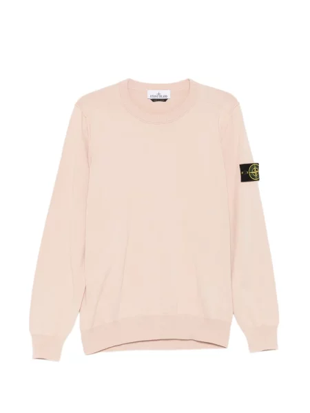 Kapucnis melegítő felső Stone Island strasszokkal rózsaszín
