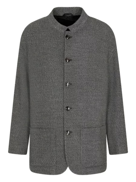 Dlouhé sako Giorgio Armani šedé