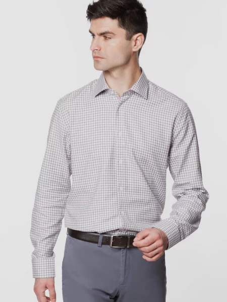 Рубашка Arber с длинным рукавом белая