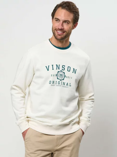 VINSON Pulover VMToke' alb