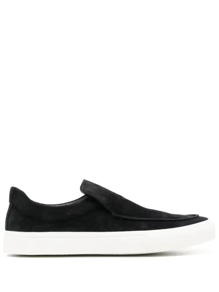 Sneakerși James Perse din piele de căprioară negru