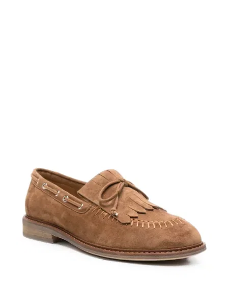 Pantofi loafer Adrianna Feretti cu franjuri maro