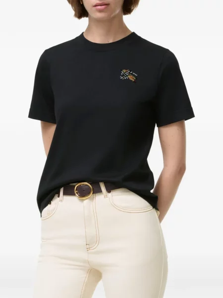 Tricou Burberry în carouri negru
