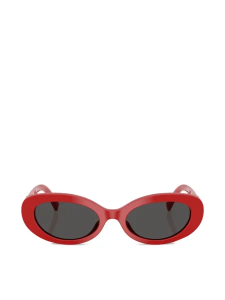 Ochelari de soare ovali Dolce & Gabbana Eyewear roșu