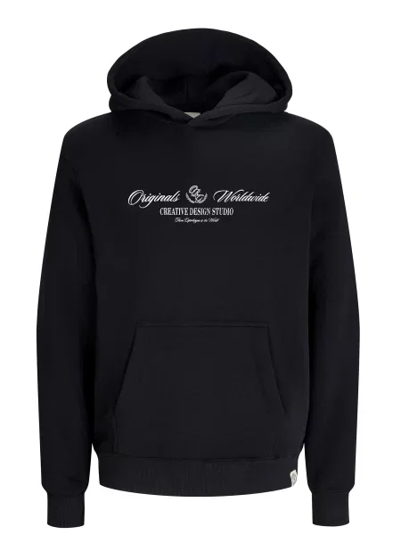 Jack & Jones Junior Μπλούζα φούτερ JORTORONTO μαύρο λευκό