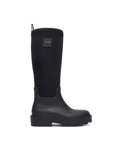 Calvin Klein Gumijasti škornji Rainboot High Rubber Neo črna