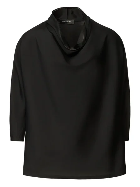 Satynowa bluzka Fabiana Filippi czarna