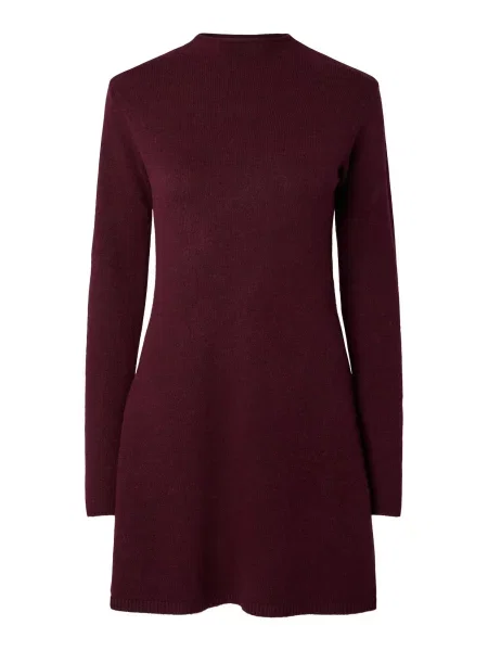 PIECES Rochie tricotat PCJunna vin roșu
