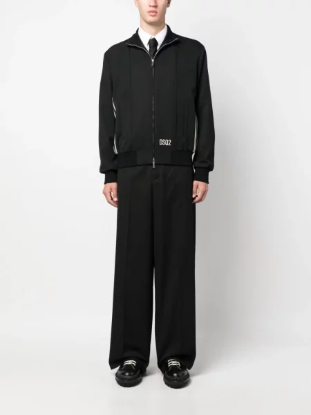 Siuvinėta bomber striukė Dsquared2 juoda