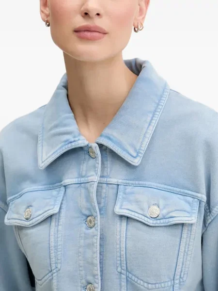Geacă de blugi Moschino Jeans albastru
