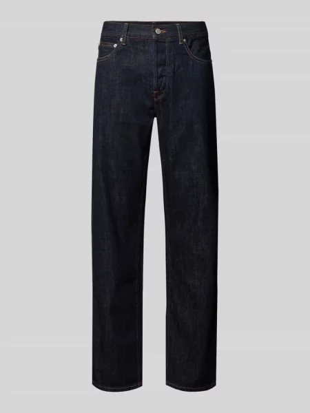 Jeansy krój regular fit „Dover” z czystej bawełny Tommy Hilfiger granatowe