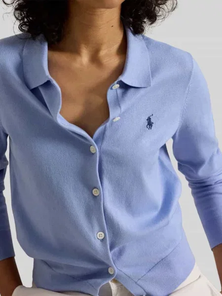 Kardigan rozpinany o kroju regular fit z mieszanka bawełny Polo Ralph Lauren