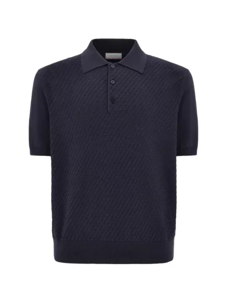 Поло тениска Canali синьо