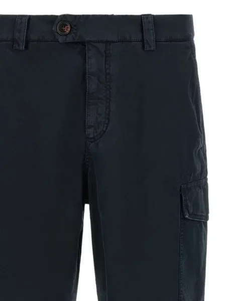 Pantaloni cargo Brunello Cucinelli albastru