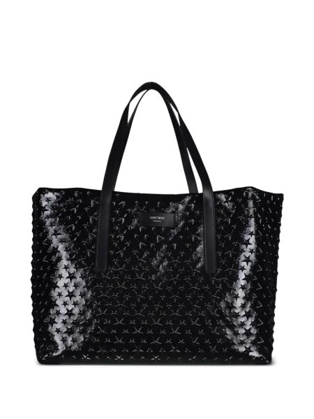 Geantă shopper Jimmy Choo negru