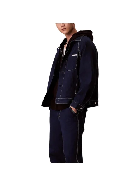 Džínsová bunda Calvin Klein Jeans modrá