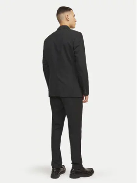 JACK & JONES Hlače na crtu Franco' crna