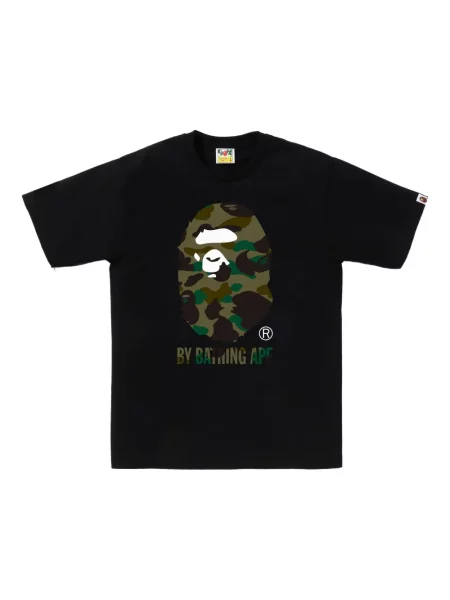 Tricou A Bathing Ape® cu imagine cu model camuflaj negru