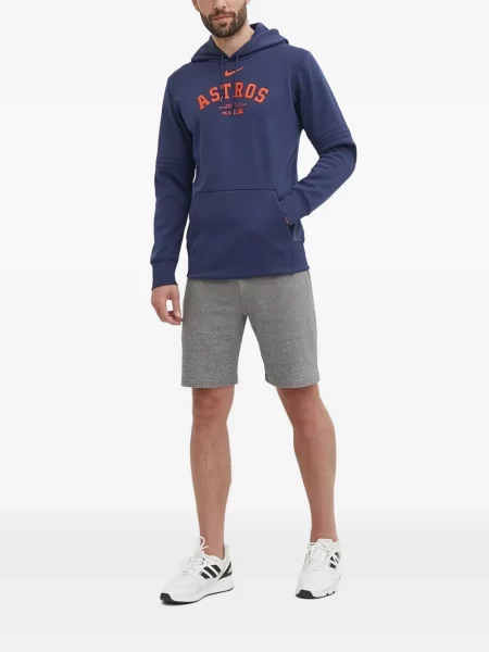 Slip de baie Nike cu cordon cu imagine tricotate albastru