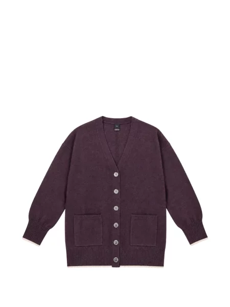 Cardigan Pinko cu decolteu în V violet