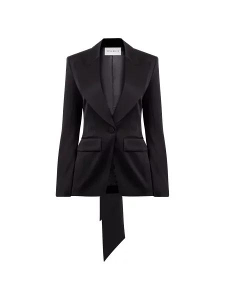Sacou Nina Ricci cu funde negru