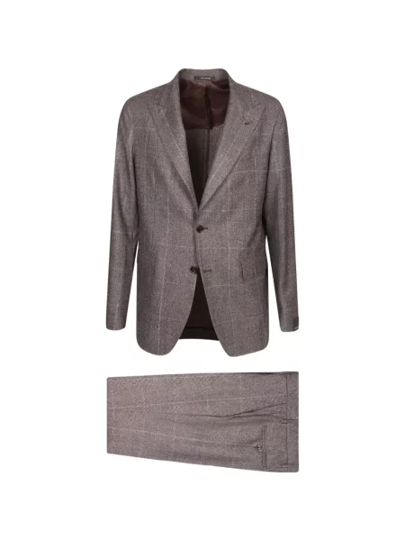 Costum Tagliatore în carouri maro