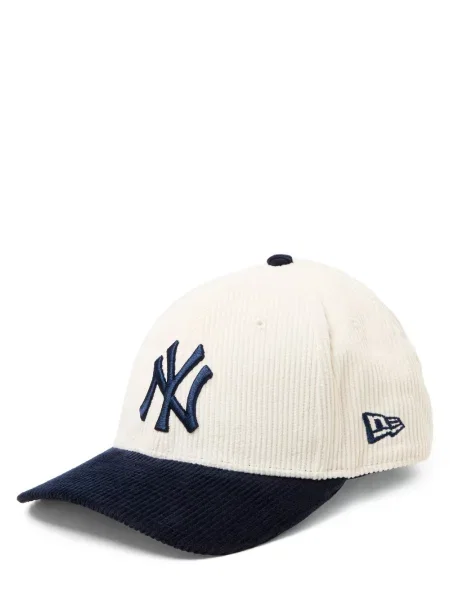 New Era czapka z sztruksu Mężczyźni niebieski|beżowy ONE SIZE beżowa