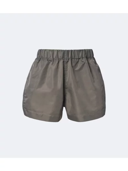 Pantaloni scurți Rick Owens cu talie înaltă gri
