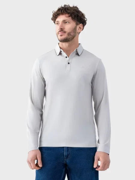 Лонгслів AVECS світло-сірий сірий