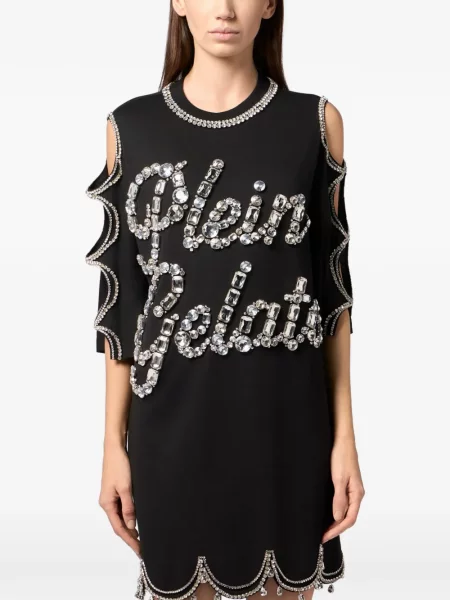 Mini rochie mini Philipp Plein de costum mini negru