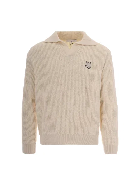 Sweter Maison Kitsune beżowy