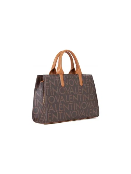 Geantă Valentino Bags cu autograf maro