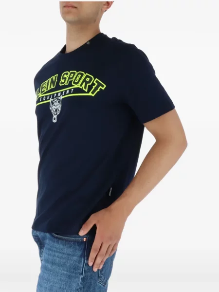 Tricou sport Plein Sport cu imagine cu dungi de tigru albastru