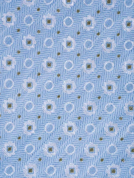 Cravată Zegna cu imprimeu geometric albastru