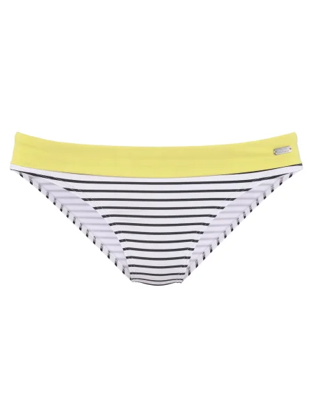 VENICE BEACH Slip costum de baie negru galben alb