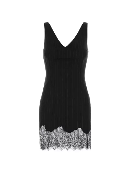 Rochie mini The Andamane din dantelă negru
