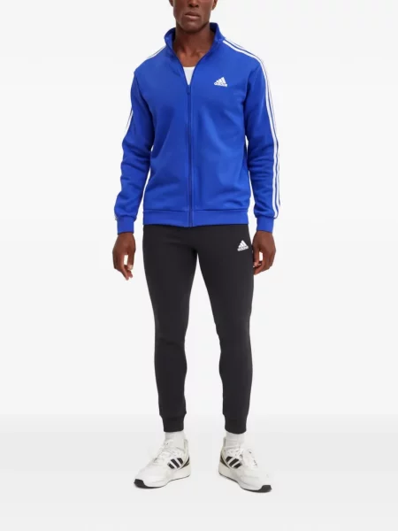 Prugaste teretana kratke hlače Adidas s printom plava