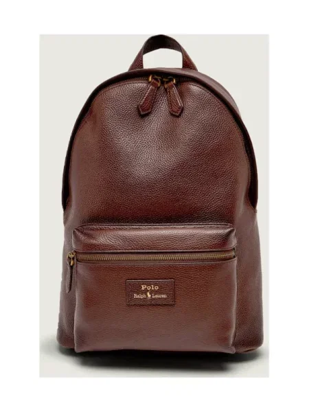 Rucsac Polo Ralph Lauren mari din piele maro