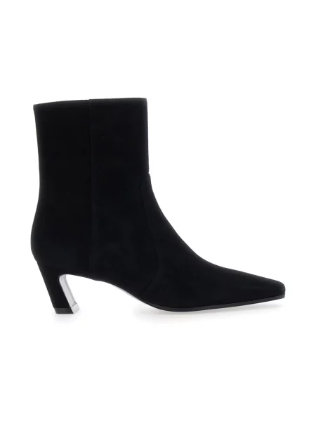 Botki Stuart Weitzman skórzane czarne