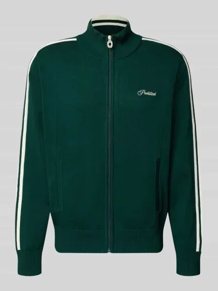 Kardigan rozpinany z wyhaftowanym logo model VARSITY' Prohibited