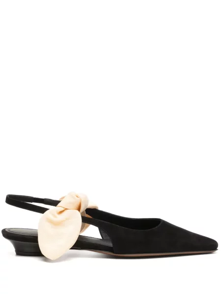 Pantofi cu toc Neous cu funde negru