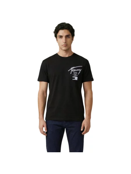 Tričko Tommy Jeans černé