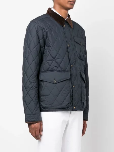Vilnonis džinsinė striukė Polo Ralph Lauren izoliuoti mėlyna
