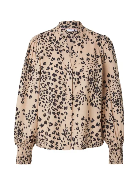 NÜMPH Bluza SANAH kremna črna