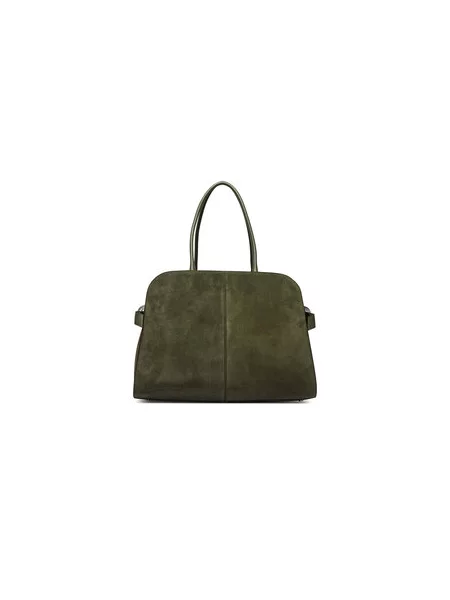 BOSS kabelka typu shopper dámska z imitácie semišu Clarice Tote SU zelená