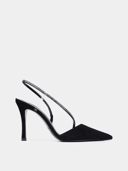 Велюровые туфли Miraton черные