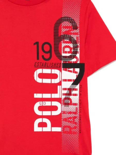 Koszulka polo dziecięca Polo Ralph Lauren czerwona